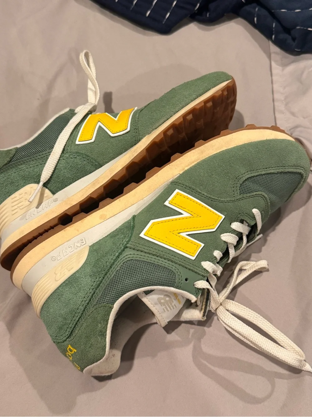 New Balance Green & Yellow Retro Runner - Picture 8 of 8